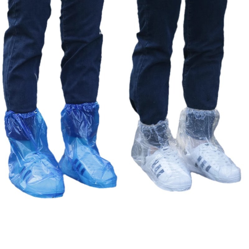 cubierta de zapato de lluvia desechable antideslizante a prueba de agua para hombres y mujeres engrosado y resistente al desgaste día lluvioso al aire libre cubierta de zapato de cultivo para uso exterior escuela secundaria tubo