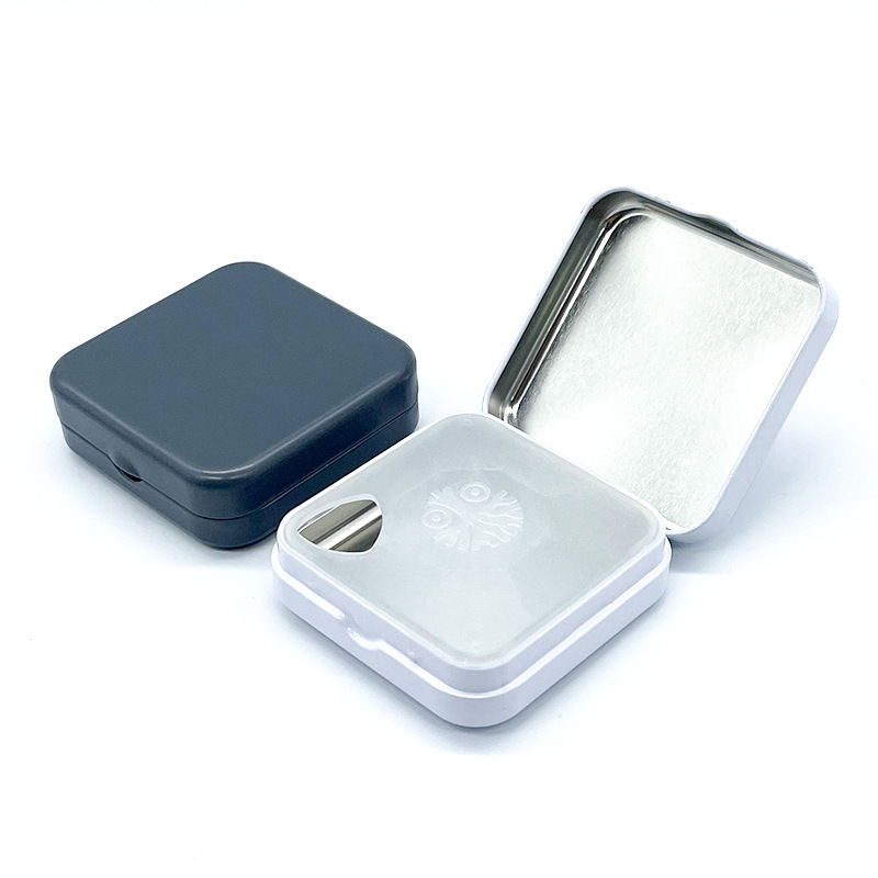 En stock pequeño caramelo de menta caja de hierro embalaje de almacenamiento de joyería caja ciega medicina portátil partículas de metal de impresión en color cuadrado image 4
