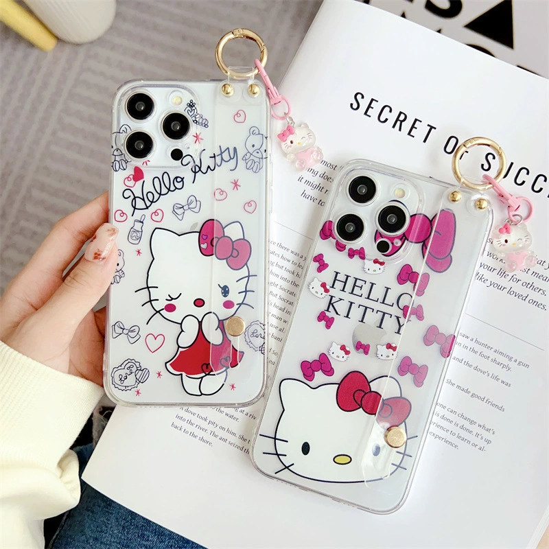 Чихуахуа Hello kitty, яблоко, совместимый браслет, чехол для телефона, iPhone 12, iPhone12 Pro, защитный ремешок для сумки, iphone, 14promax