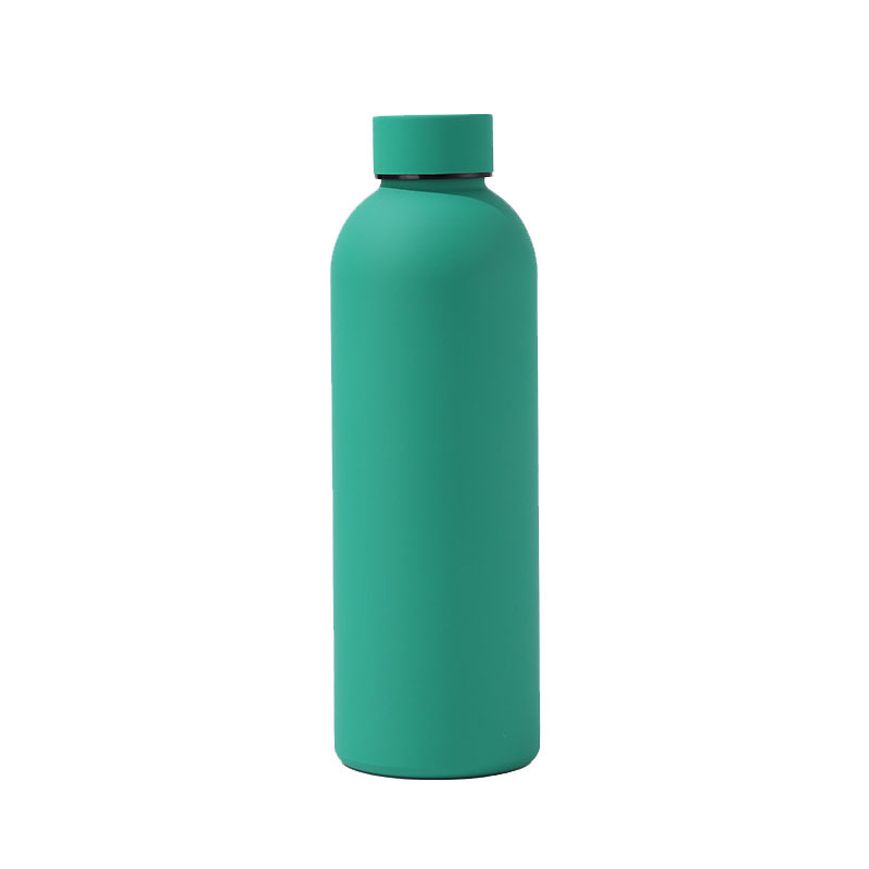 Transfronterizo 304 botella de acero inoxidable taza de vacío de goma pintada con mano portátil al aire libre hervidor de agua deportiva