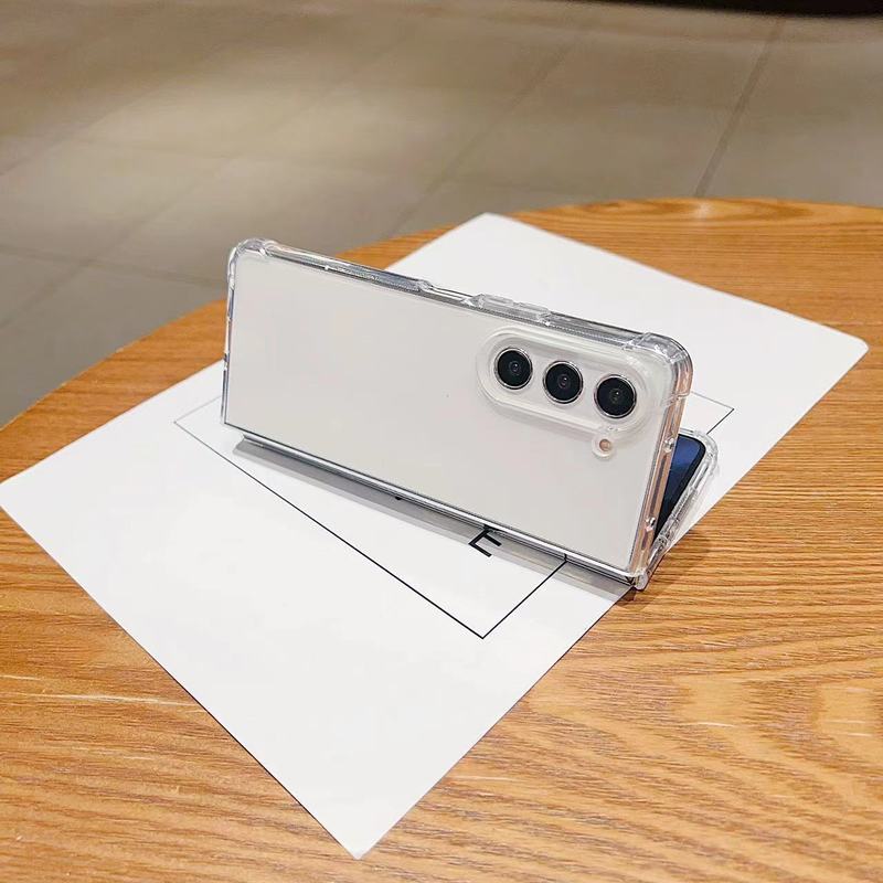 サムスン左右折りたたみ式スクリーンzfold6/5携帯電話ケース透明7携帯電話ケース外国貿易折りたたみ式携帯電話カバーに適用|undefined