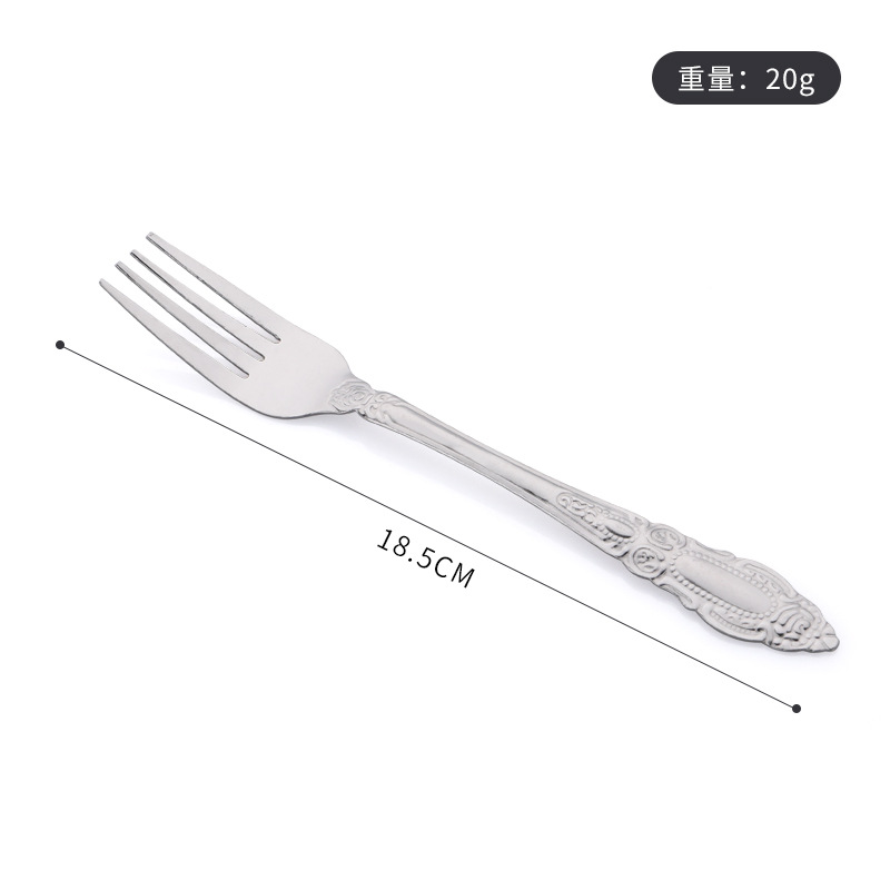 Tenedor de Acero Inoxidable para Bistec y Fruta de Acero Inoxidable 410