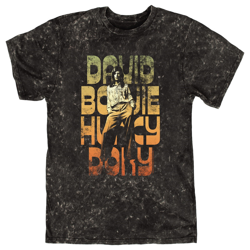 Rocker David Bowie David Bowie Face Direct Print Old Batik Washed Batik Tee