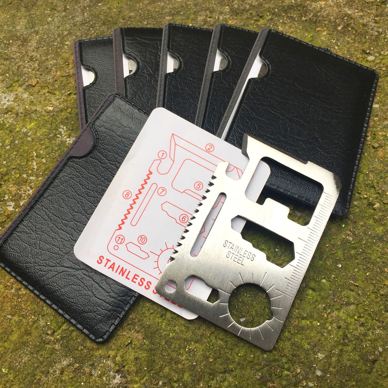 多功能卡片刀 瑞士军刀卡 工具卡 军卡刀/大号/双排锯齿万能刀卡