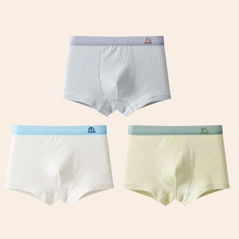 子供用下着、男の子用純綿、カテゴリーA綿、ティーンエイジャー用ボクサーブリーフ、男の子用ボクサーブリーフ、発育期、綿インナーカフス|undefined