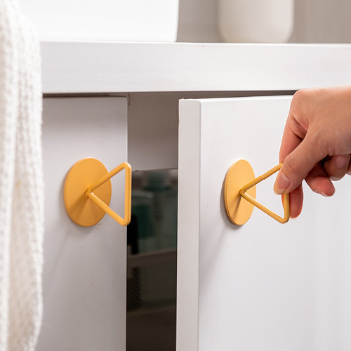 Door and window auxiliary handle cabinet door drawer glass adhesive handle simple punch-free push-pull door handle