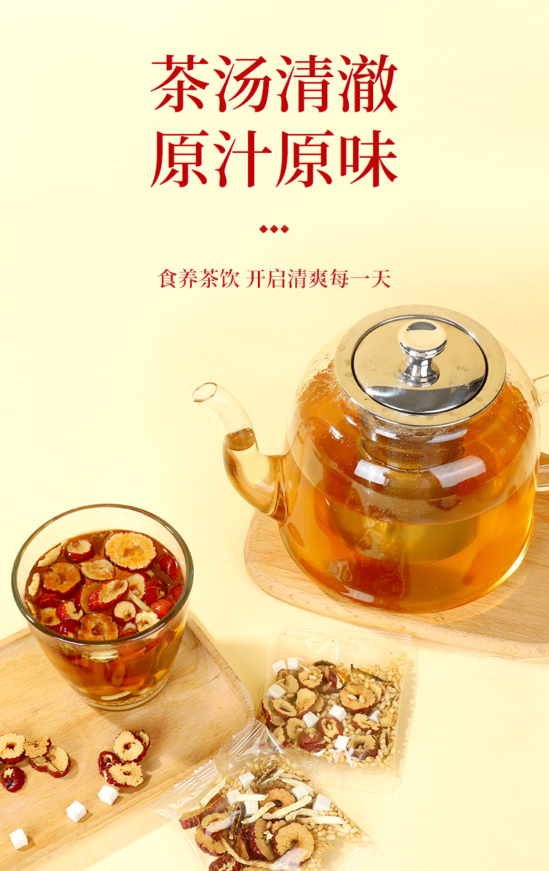 Ziquanzhai Chenpi Fuling Ginger Jujube Roasted Rice Tea 200g Box Herbal Blend for Daily Steeping quality and texture