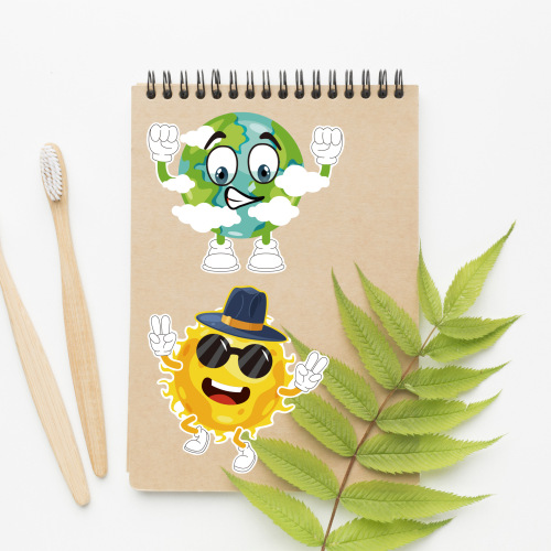 CM2203014 Amazon Cross-border Cartoon Stickers Space Planet Puzzle Stickers DIY Stickers