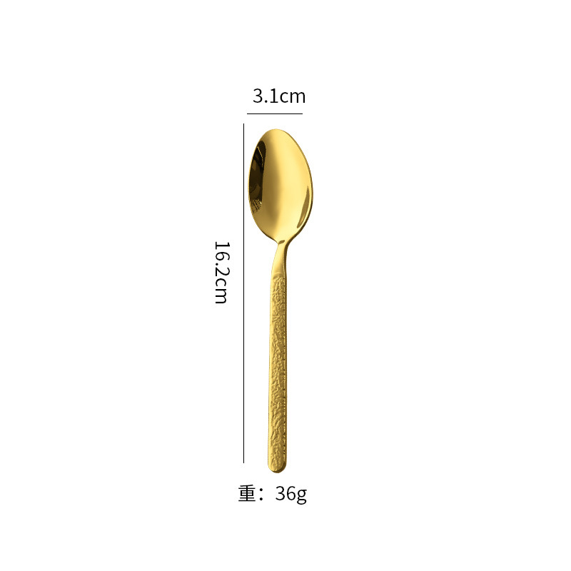 Juego de Cubertería con Mango de Piedra de Acero Inoxidable 410 Pulido Espejo para Bodas y Fiestas image 17