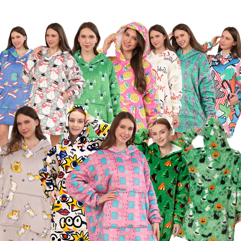 Leaf Fashion 3D Digital Print Lazy Pajamas, Cold-Proof Clothing, Hooded Loungewear, Cotton Fleece Sweatshirt, Unisex Leaf Fashion 3D Digital Print Lazy Pajamas, Cold-Proof Clothing, Hooded Loungewear, Cotton Fleece Sweatshirt, Unisex