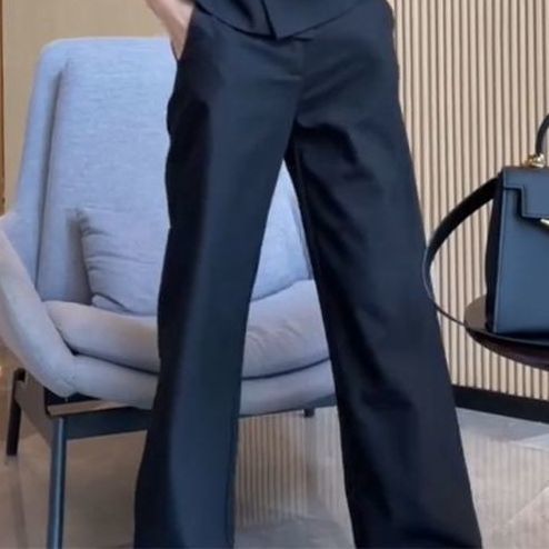 职业气质通勤西装两件套2025年春秋新款双排扣韩版西服显瘦直筒裤|undefined