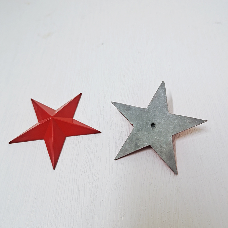 Suministro de stock estereoscópico de pentagrama rojo imán estereoscópico de pentagrama estrella de medalla image 31