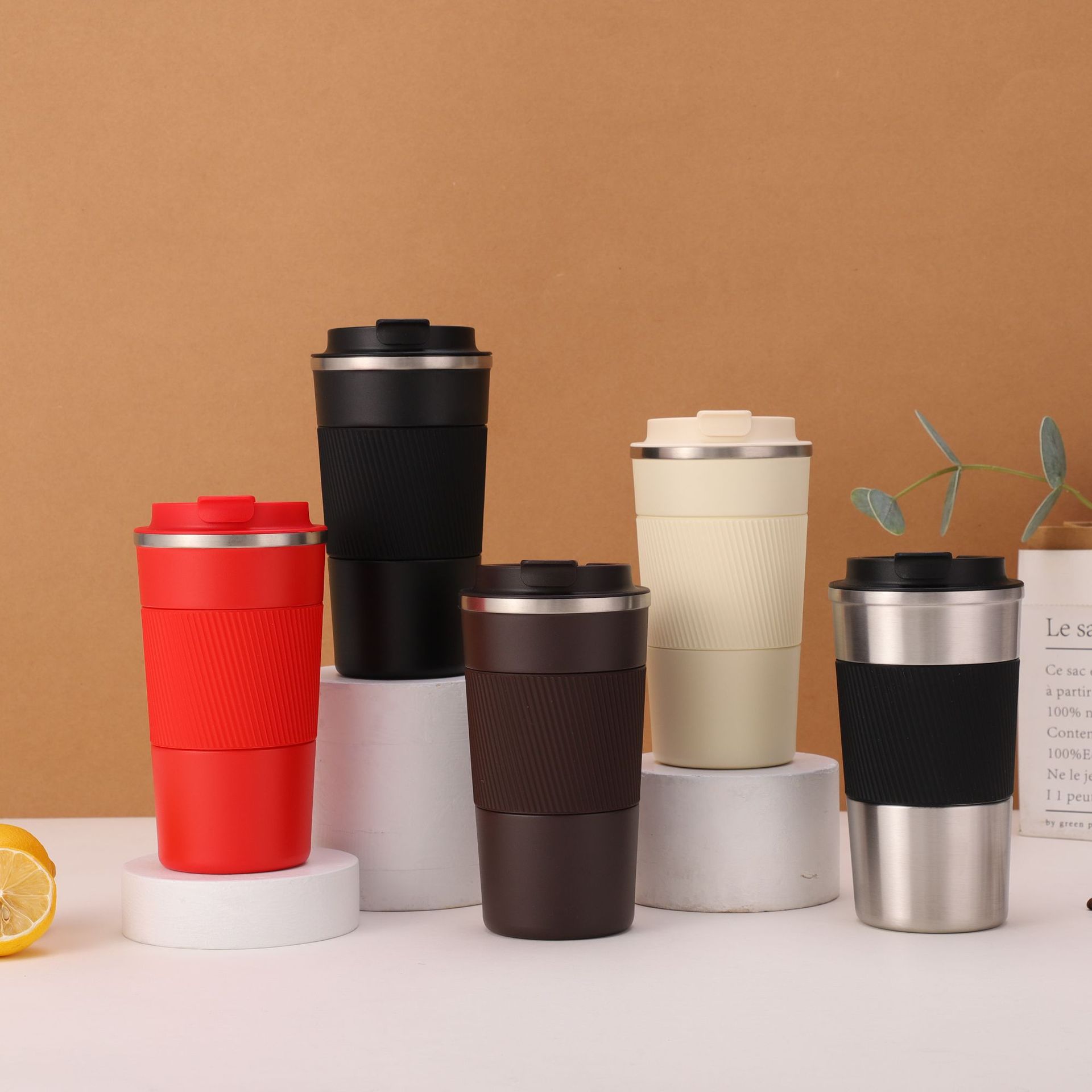 Transfronterizo Amazon al aire libre de acero inoxidable taza de vacío de acero inoxidable de negocios de América Oficina de Acompañamiento de Alta apariencia taza de agua