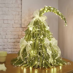 Simple Christmas Tree Desktop Crooked Neck Small Christmas Tree New Living Room Decoration Ornaments Pe Decorations for Gifts
