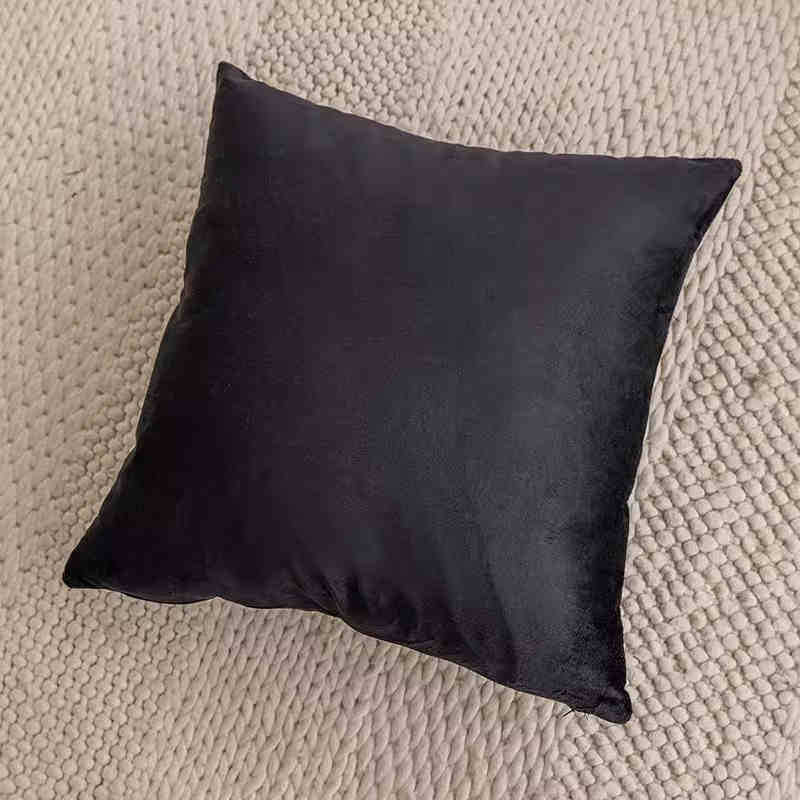 ins nórdico francés lujo negro y blanco retro almohada sofá sala de estar superior almohada cojín cabezal de cama respaldo