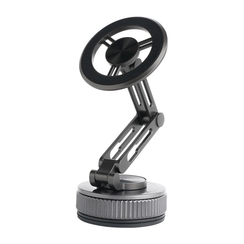 在庫あり 真空吸着式多機能吸盤回転昇降式折りたたみ式車載磁気吸着スマホホルダー