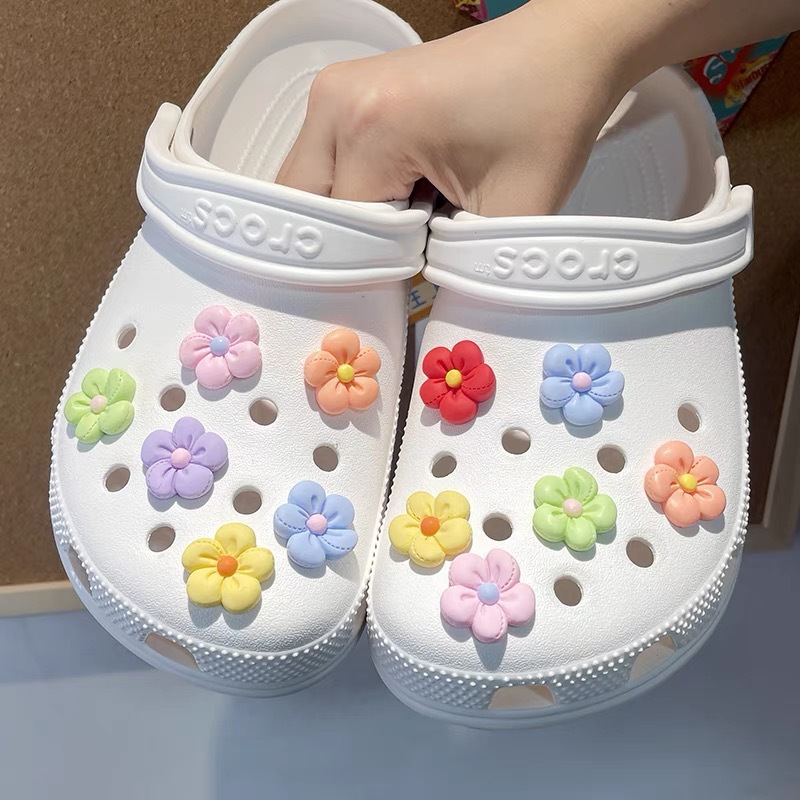 Accesorios de resina DiDi de macarón transfronterizo botón de calzado Carloshe agujero botón de flor accesorios personales botón decorativo