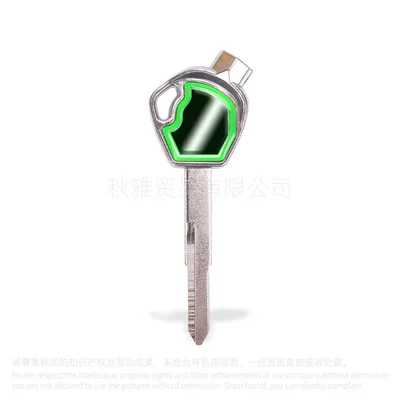 SCR100, Motorcycle Key - right-green