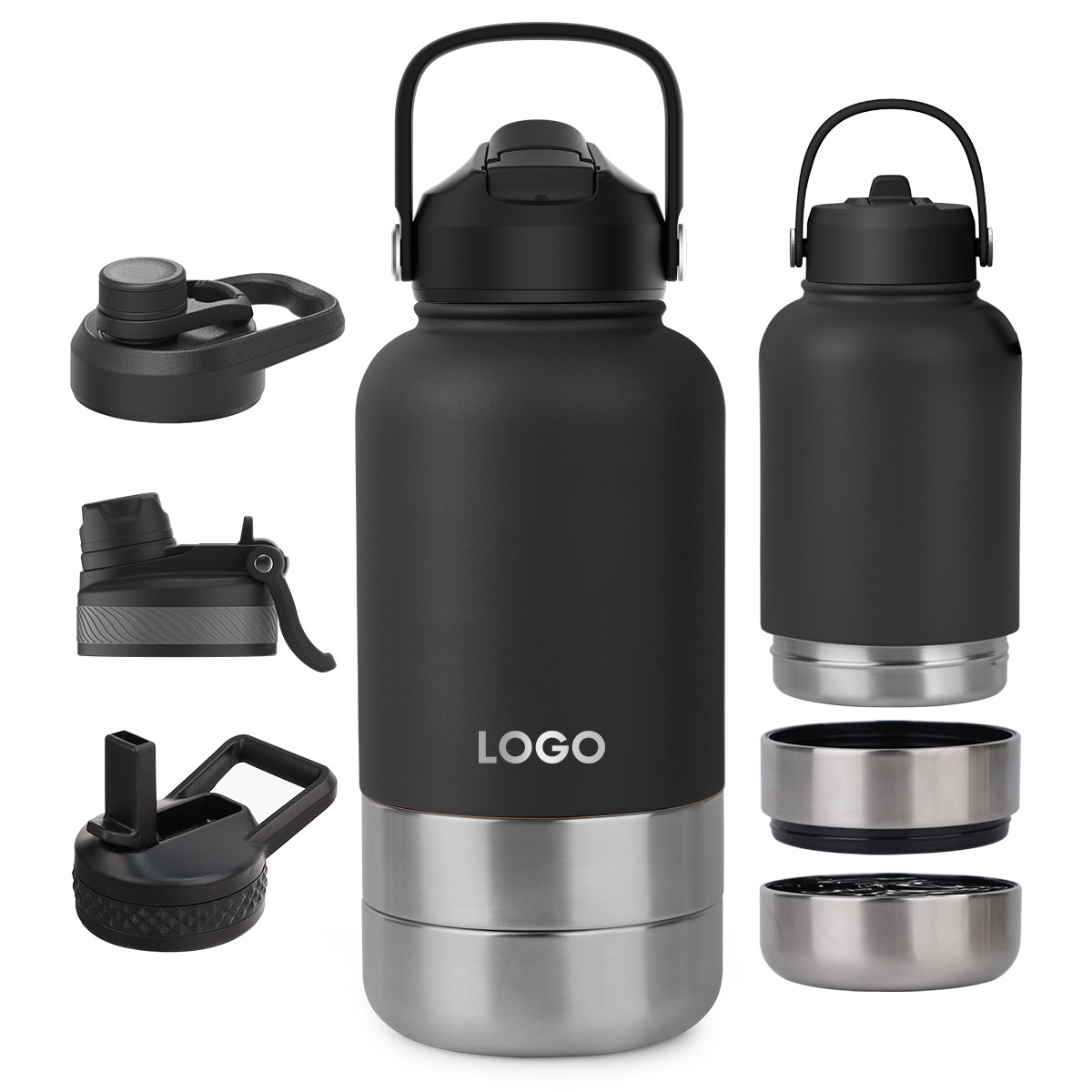 Transfronterizo 32oz tres capas botellas espaciales personalizadas 304 tazas de acero inoxidable tazas de agua de gran capacidad tazas de transporte tazas de automóviles