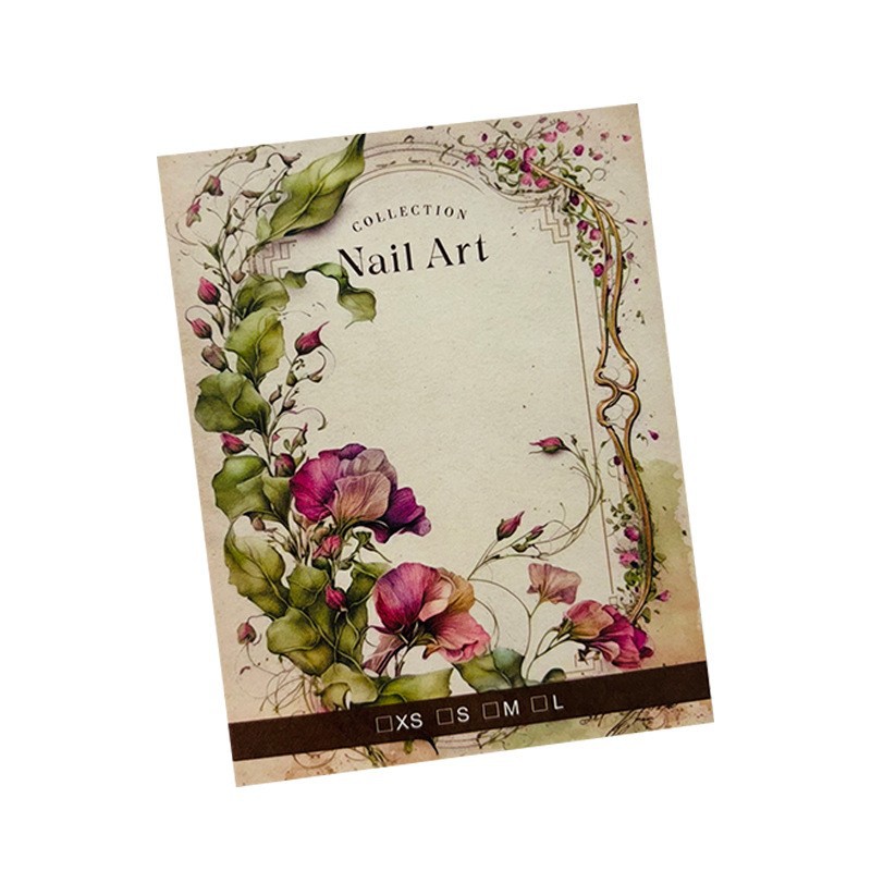 米坚卡繁花系列美甲展示卡纸多款式经济摆摊穿戴甲卡纸ins风