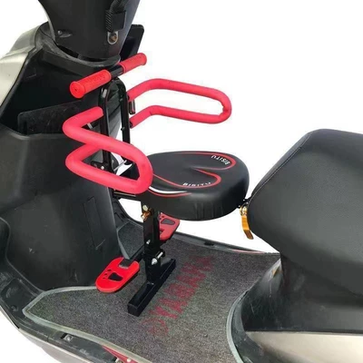 Electric car child seat Seat for Kids, Child Seat - electric-motorcycle-harley-black-single-seat-armrest-half-fence