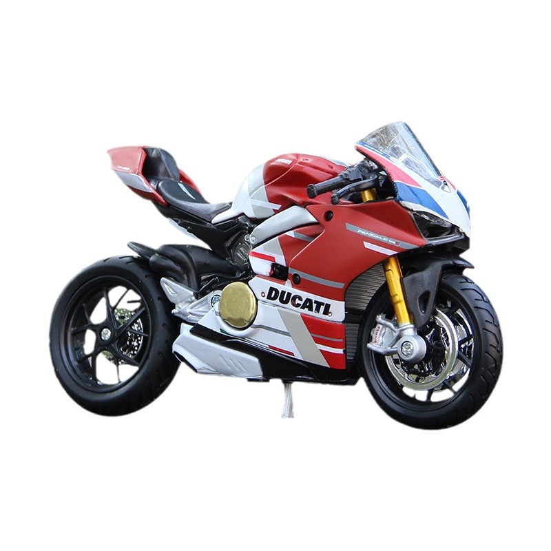 Maisto 1 18 du Kadi panigalai V4S motocicleta modelo de coche de juguete simulación de aleación de la motocicleta adornos