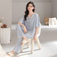 TRC Modal Cool Cardigan Pajamas Women's Summer Short-Sleeved Simple Outer-Wearing Thin Summer Women's Home Clothes
