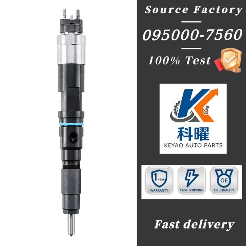 In-stock 095000-7560 common rail fuel injector assembly, diesel electric fuel injector, high-pressure fuel injection In-stock 095000-7560 common rail fuel injector assembly, diesel electric fuel injector, high-pressure fuel injection