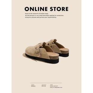 Thick-Soled Height-Increasing Birkenstock Shoes 2025 Summer New Soft Pine Strip Birkenstock Toe-Cap Women's Shoes