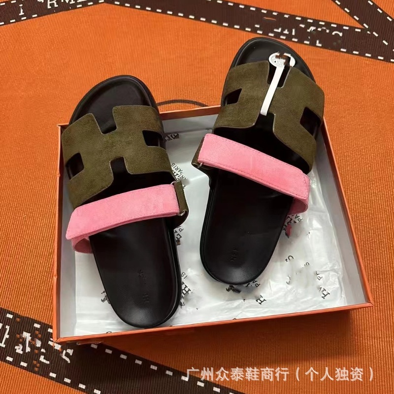 外贸专供h拖鞋2025新款魔术贴夏季女士运功休闲百搭二舅拖凉拖鞋|undefined
