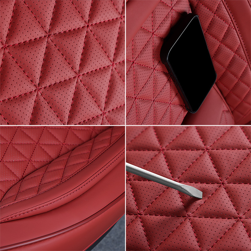 Four-Season Universal Car Seat Covers for Five-Seater Cars, Luxury Seat Covers, Breathable Linen Car Seat Cushions, Decorative Pads
