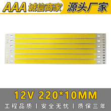 cob长条大功率12V COB大功率灯珠220*10MM COB光源彩光红绿蓝正白