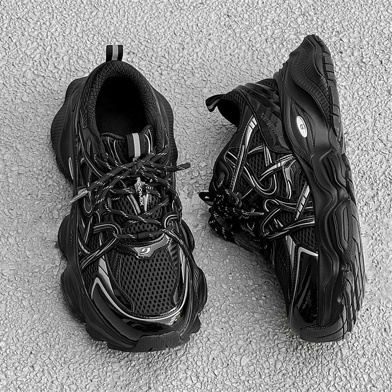 Звездные ботинки с папой обсидиан для мужчин и женщин летом новая пара кроссовок на толстой подошве сетка дышащие кроссовки