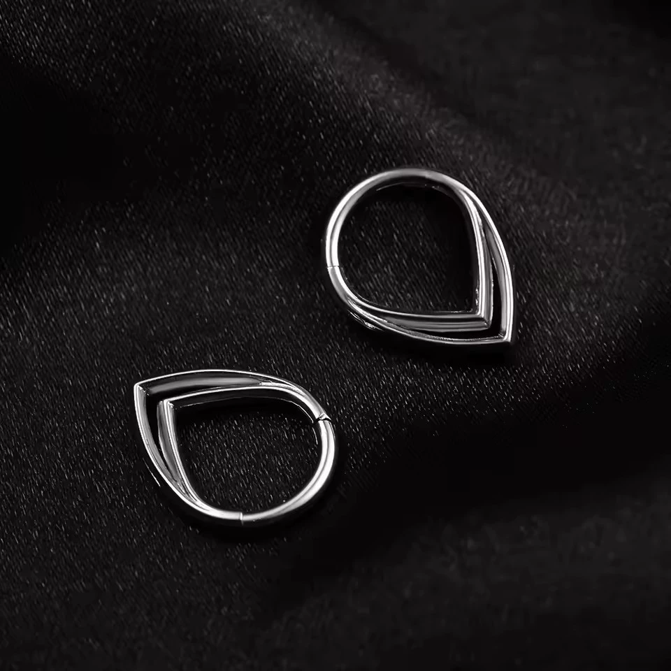 Модный пирсинг носа из нержавеющей стали, серьги, (торговля через границу)