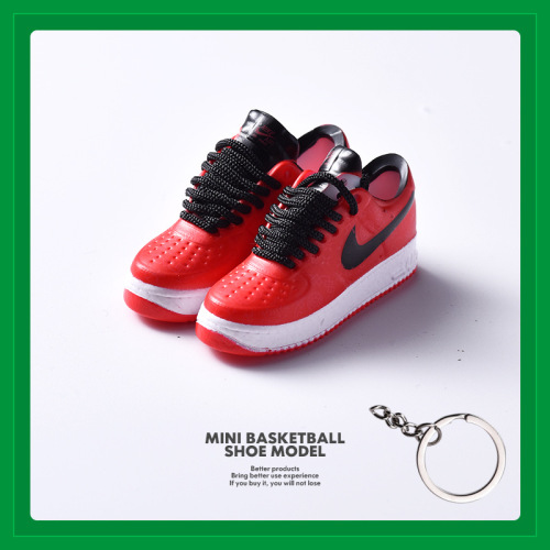 空军一号迷你AF1球鞋模型钥匙扣3D立体ins潮汽车摆件小鞋玩具手办