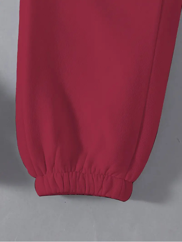 Women's Fleece Lined Sports Set Bow Print Casual Top Drawstring Jogging Pants Autumn Winter European American Style Print_ecoleips.com