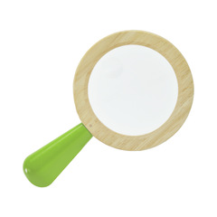 木製兒童放大鏡幼兒園早教益智玩具科學放大鏡科教玩具科學探索