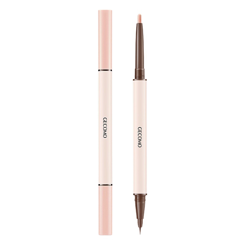 GECOMO Stereo Star Eyes Double Head Silkworm Lying Pen No Makeup Waterproof Brightening Highlight Silkworm Lying Shadow Very Fine Eyeliner Pen