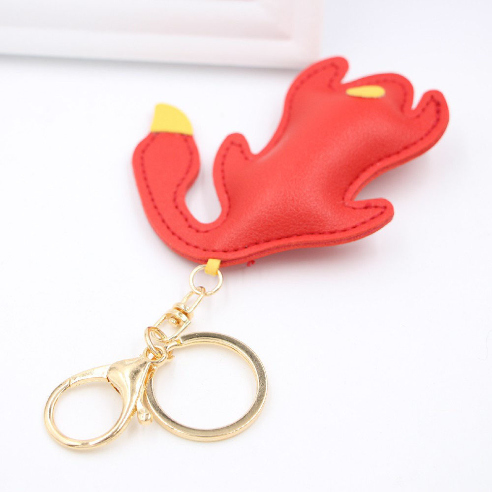 Pékin Canard Rôti En Cuir Pu Porte-clés Pendentif Saucière Créative Canard Voiture Porte-clés Pendentif Mignon Cadeau Personnalisé display picture 2