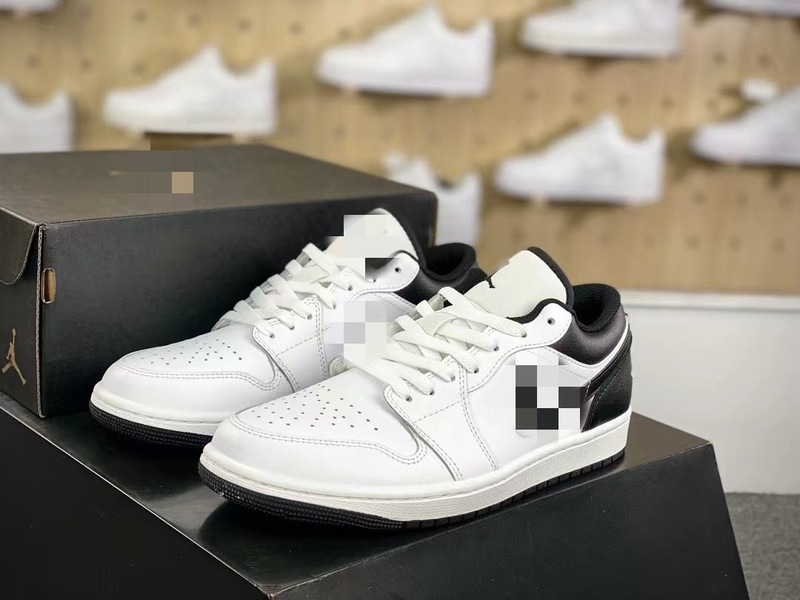 莆田 AJ1 ロートップフルヘッドレイヤーピュアオリジナル 2024 新色黒緑竹林パンダネイビーブルー男性と女性のスポーツシューズ|undefined