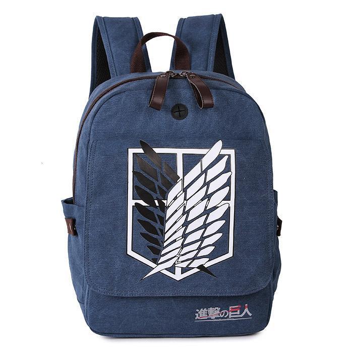 Ataque gigante mochila alas de libertad mochila One Piece bolsas de estudiantes mochilas anime perimetral