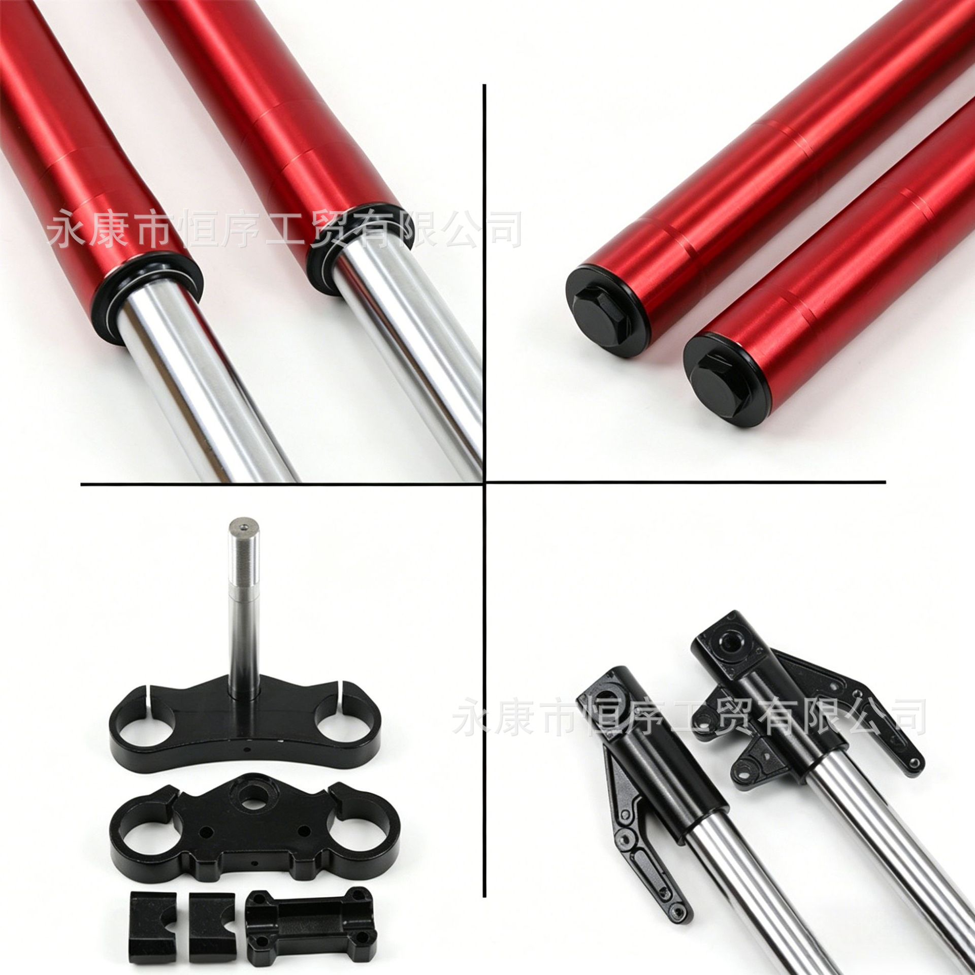 Off-Road Motorcycle Front Shock Absorber Apollo Hydraulic Inverted Shock Absorber 650 Steering Linkage