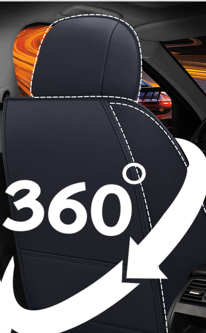New Car Seat Cover All-Inclusive Full Leather Four-Season Universal Seat Cushion Special Nappa Leather Seat Cover Breathable Cushion Wholesale