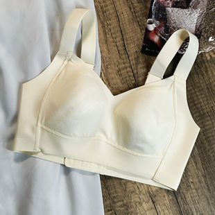 Large Bust Minimizing Bra, Thin Seamless Full Cup Bra Without Underwire, Anti-Sagging, Side Breast Collection, Adjustable Plus Size