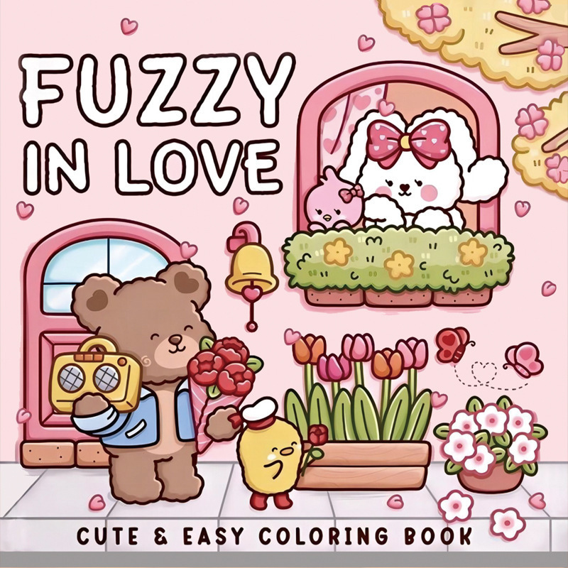 跨境涂色本 Spooky Cutie Coloring Book 怪兽系列儿童涂鸦填色本|undefined