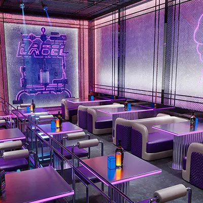 酒吧卡座沙发清吧夜场派对房夜总会清吧酒馆卡座吧台餐桌椅组合