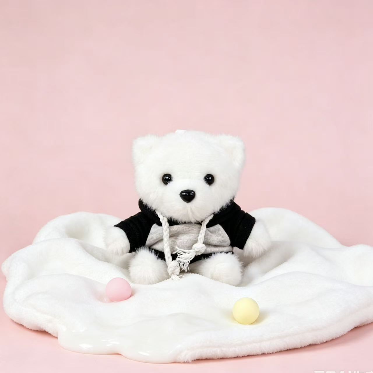 Vestido osos llaveros muñecas de peluche camisetas pantalones mochila colgante pequeño regalo colgante muñeca de peluche