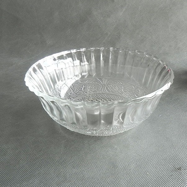 Tazón de vidrio para fideos instantáneos, ensalada de frutas, diseño de cola de fénix - Mayorista