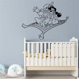 飞毯童话人物茉莉公主阿拉丁wall decor跨境亚马逊ebayDW11267