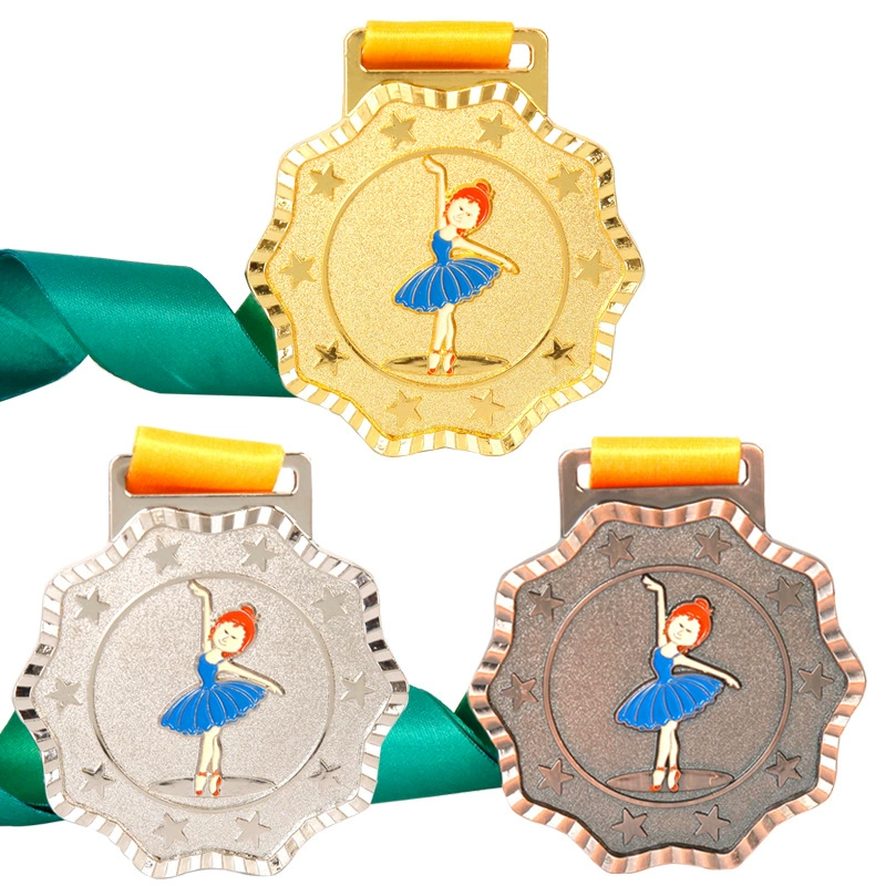 Детский конкурс танцев изготовление металлических медалей золото и серебро медь листинг честь конкурс сувенир